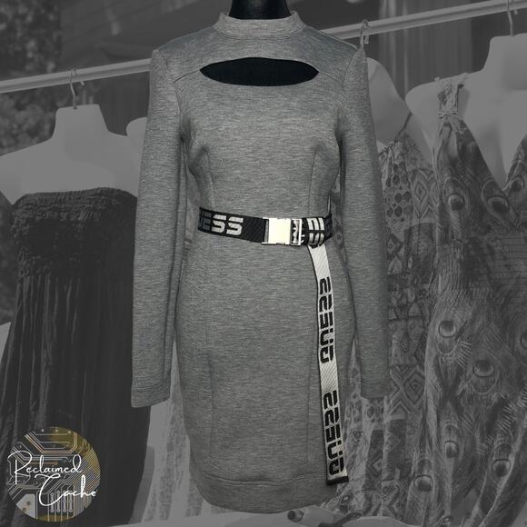 Guess Heather Gray Charlize Dress - Size Small - Picture 1 of 14